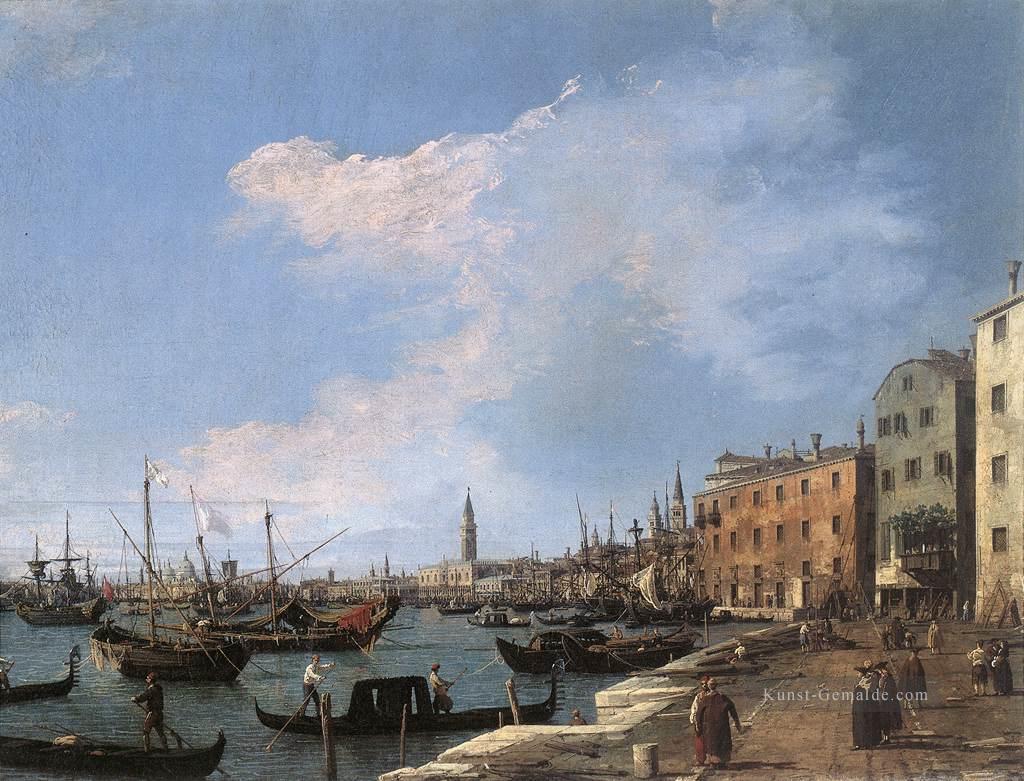 das Riva degli Schiavoni Canaletto Venedig Ölgemälde